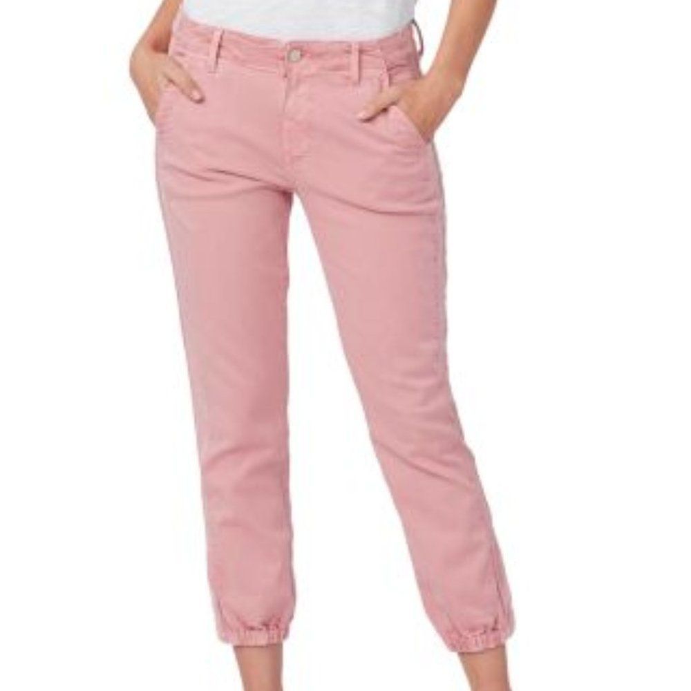 PAIGE Pink Cropped Jogger Pants